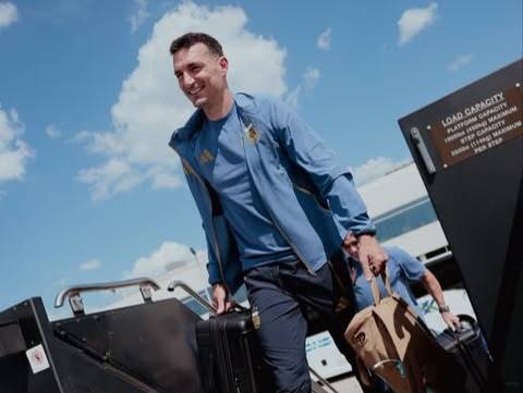 La Selección argentina llegó a Miami para el duelo ante Cabo Verde