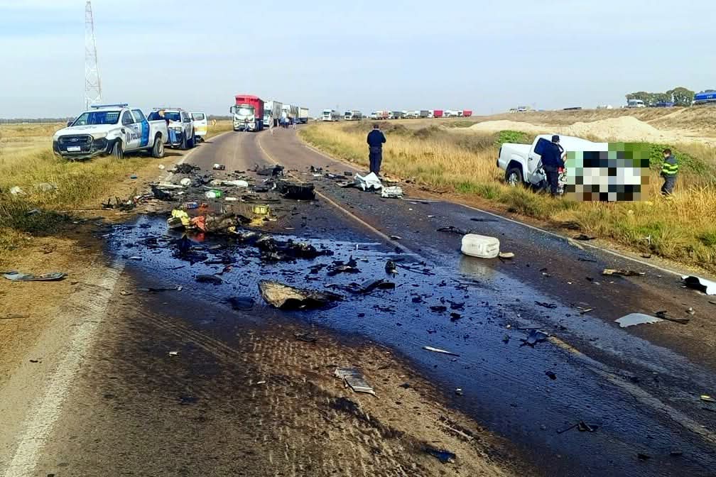 Dos muertos tras un choque frontal a pocos kilómetros del ingreso de nuestra ciudad