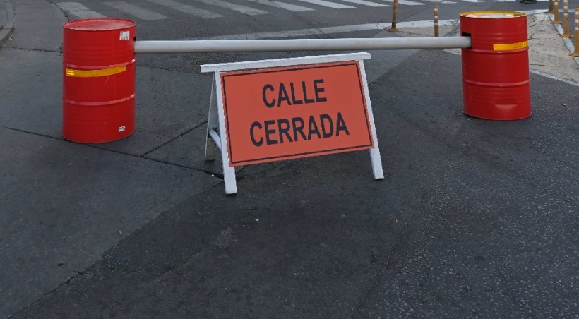 Cortes programados de calles
